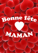 Coeurs rouges pour c&eacute;l&eacute;brer maman